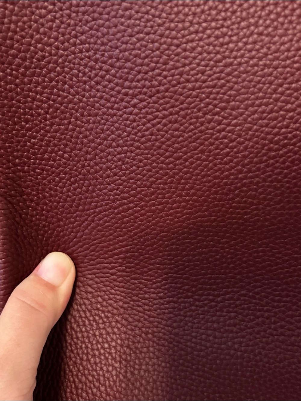 40cm XXL Burgundy Top Handle Leather Satchel - Picture 4 of 11